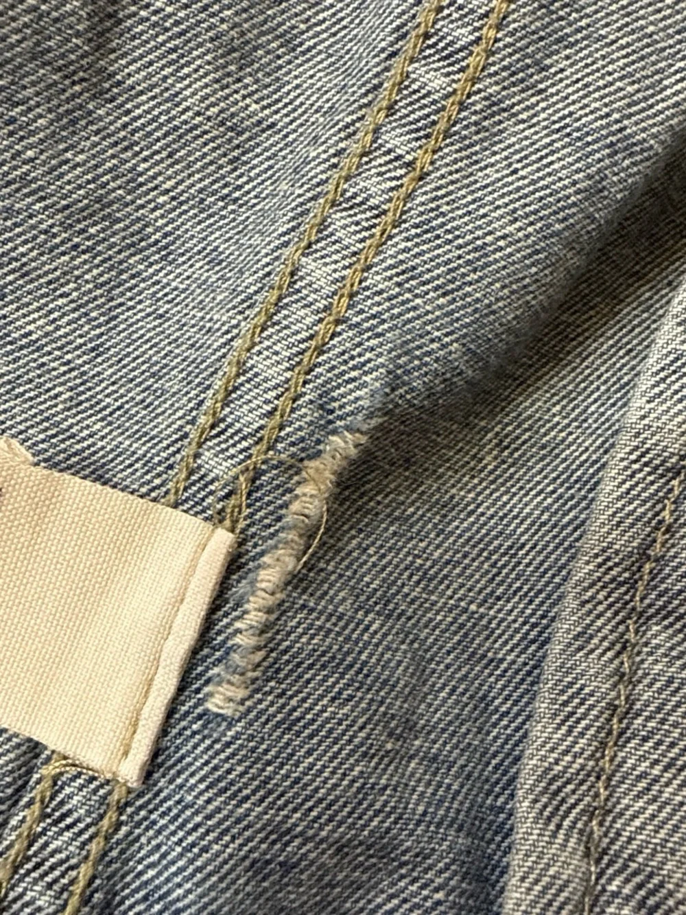 Free People Denim Jacket with Gray Hoodie Sleeves - Picture 4 of 5